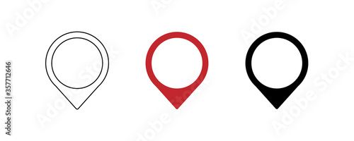 Free Download Map pin icon for your design. Pointer marker concept in vector flat - GFXLoad