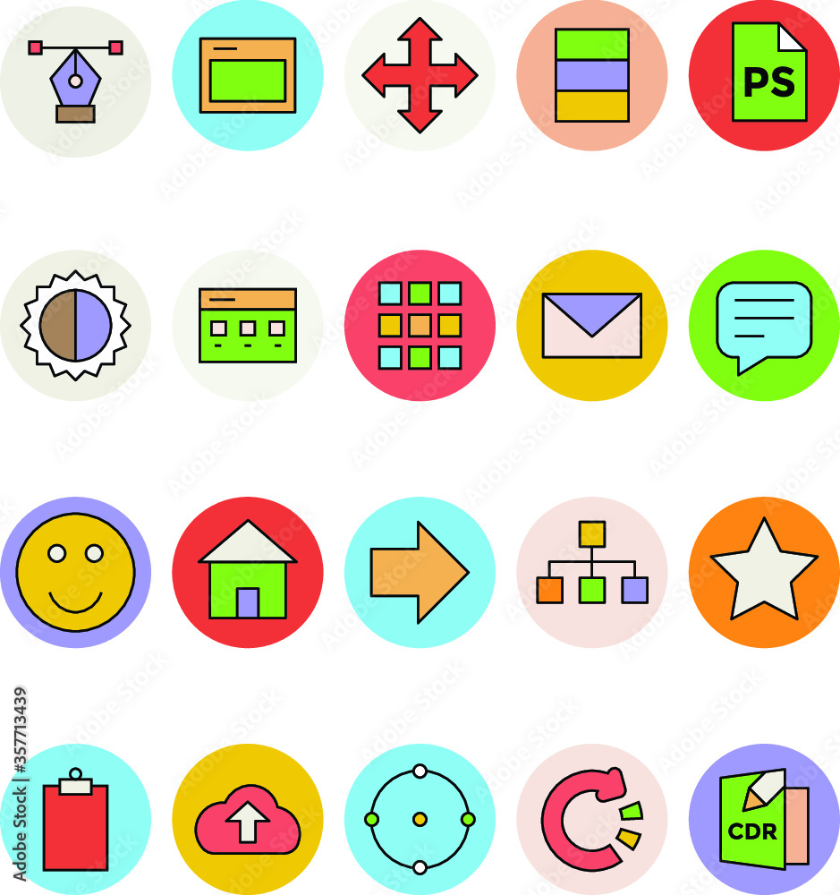 Design and Development Vector Icons Design and Development Vector Icons