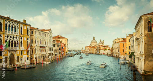 Panorama of Grand Canal in Venice, Italy