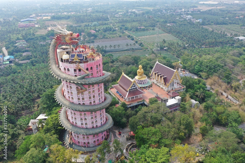 Wat Samphran Temple In Nakhon Pathom Thailand Stock Photo Adobe Stock