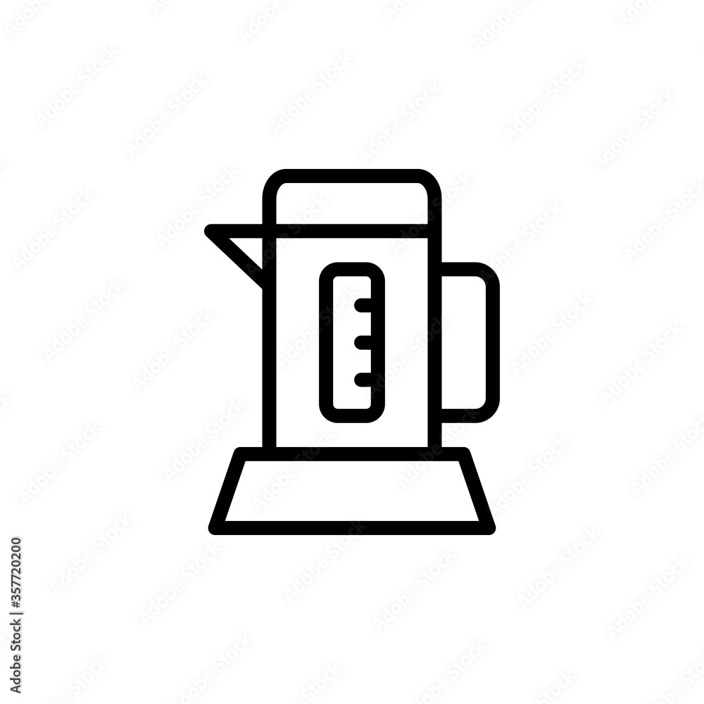 Kettle concept line icon. Simple element illustration. Kettle concept outline symbol design from Bar set. Can be used for web and mobile Kettle concept line icon. Simple element illustration. Kettle concept outline symbol design from Bar set. Can be used for web and mobile