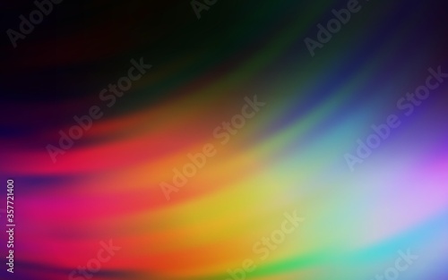 Dark Multicolor vector background with wry lines.