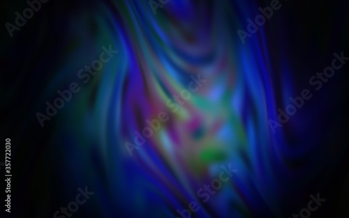 Dark BLUE vector blurred shine abstract texture.