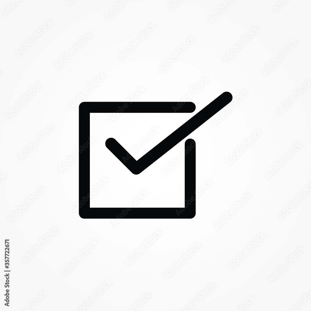 Check Mark icon symbol vector. symbol for web site Computer and mobile vector. Check Mark icon symbol vector. symbol for web site Computer and mobile vector.