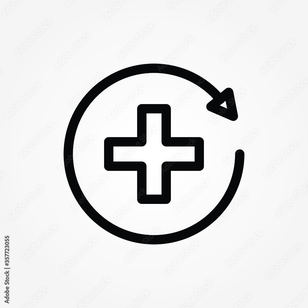 health icon. health re-check icon vector illustration health icon. health re-check icon vector illustration