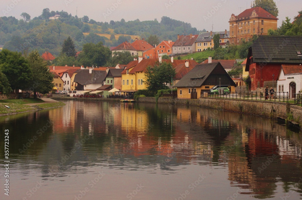 Cesky Krumlov river in Czech Republic