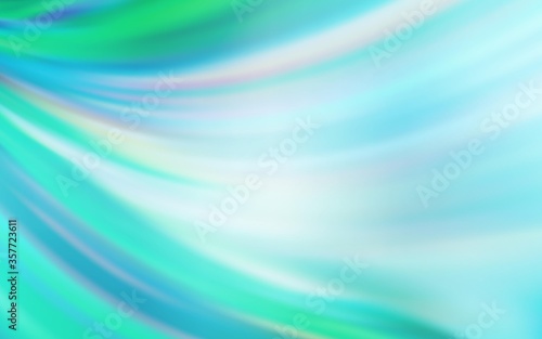 Light Blue, Green vector blurred shine abstract texture.