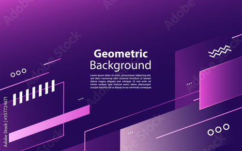 Modern tech purple geometric background design.