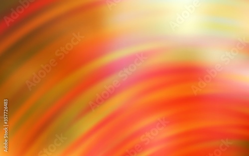 Light Red, Yellow vector texture with bent lines.