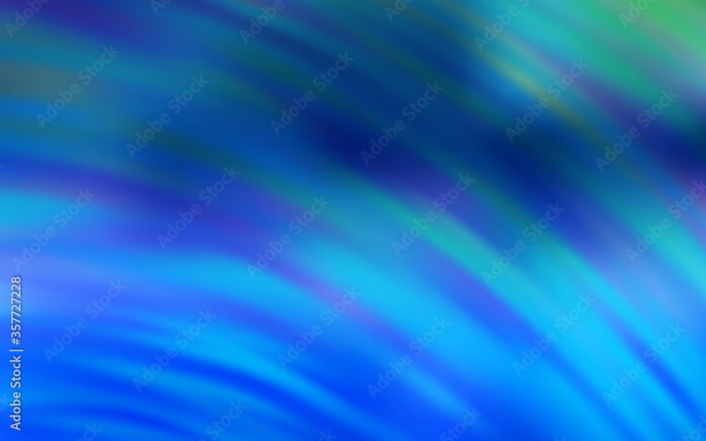 Light BLUE vector template with curved lines. Light BLUE vector template with curved lines.