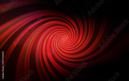 Dark Red vector background with astronomical stars.