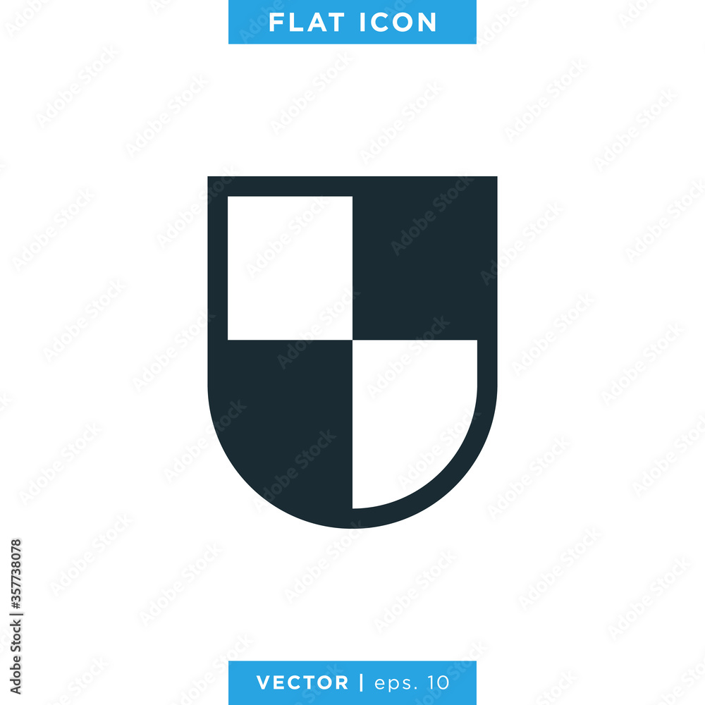 Shield icon vector design template Shield icon vector design template