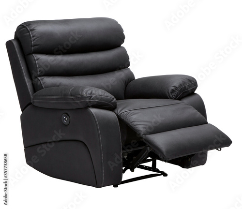 Obraz na plátně black leather chair opening