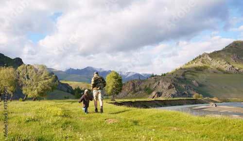 father and son in the mountains © avtk