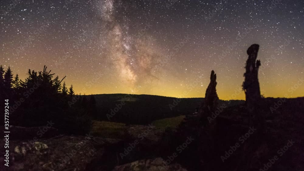 Milkyway in Austria with Stones in Front Milkyway in Austria with Stones in Front