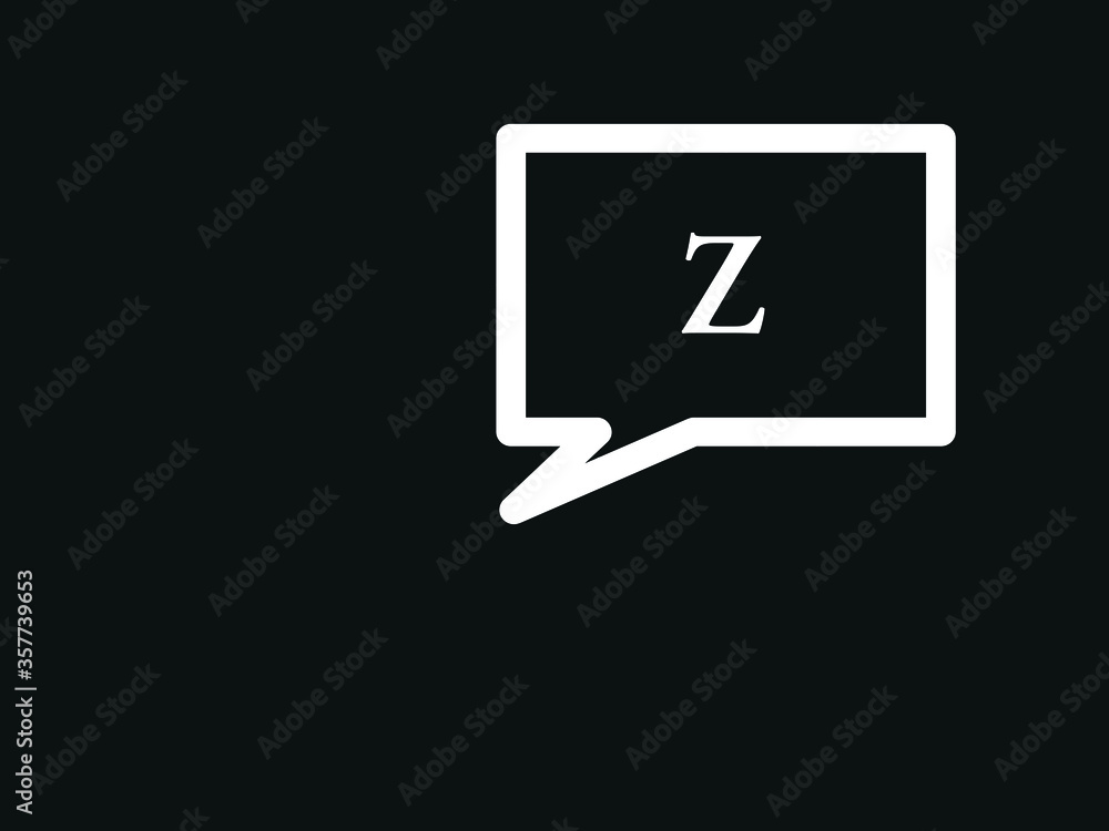 Capital letter Z vector image Capital letter Z vector image