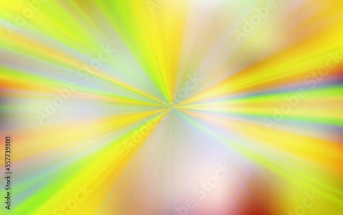 Light Green, Yellow vector colorful blur backdrop.