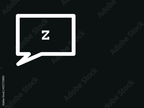 Fototapeta Capital letter Z vector image