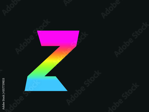 Obraz na plátně Capital letter Z vector image