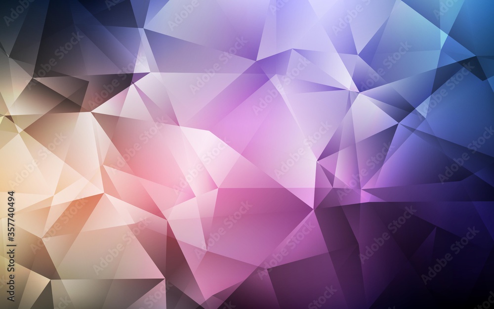 Dark Pink, Yellow vector polygon abstract layout. Dark Pink, Yellow vector polygon abstract layout.