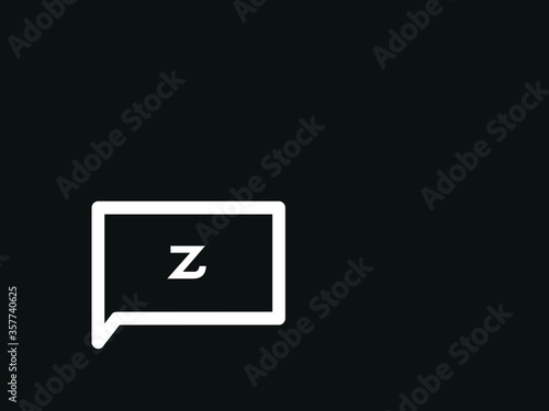 Obraz na plátně Capital letter Z vector image