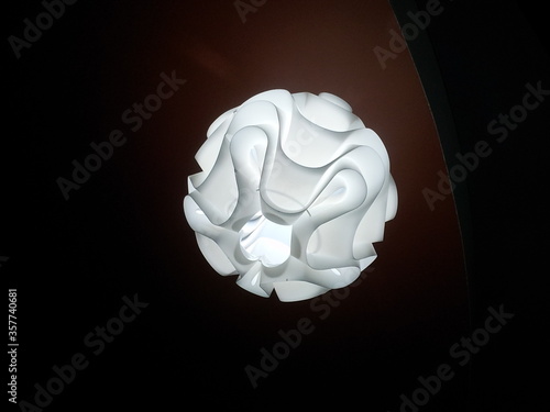 Lights designer lamp nightlamp swirl white bright abstract photo