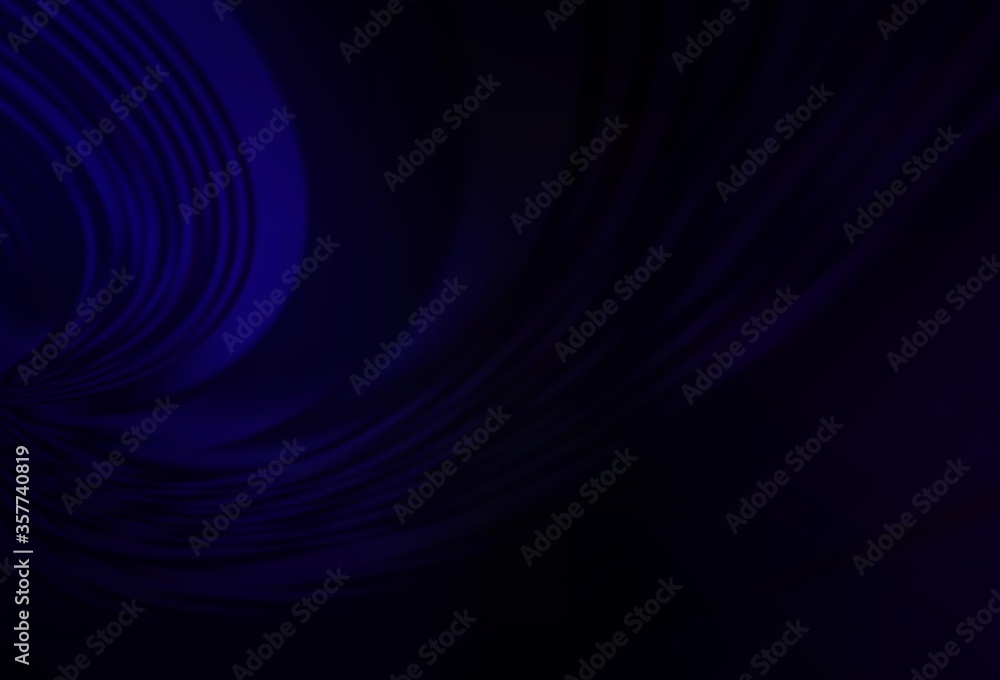 Dark BLUE vector texture with curved lines. Dark BLUE vector texture with curved lines.