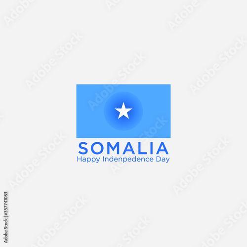 illustration logo somalia day vector templet