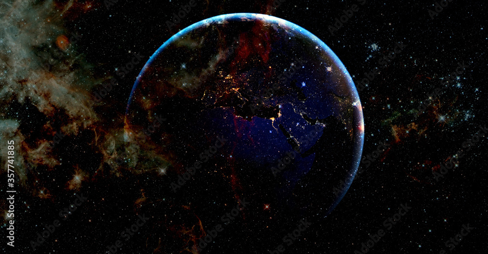 Obraz premium Dark outer space. Elements of this image furnished by NASA