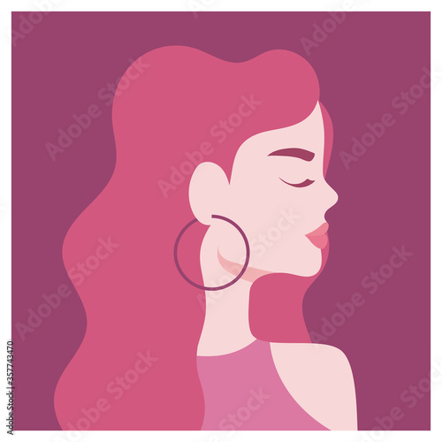 beautiful portrait of woman, attractive female