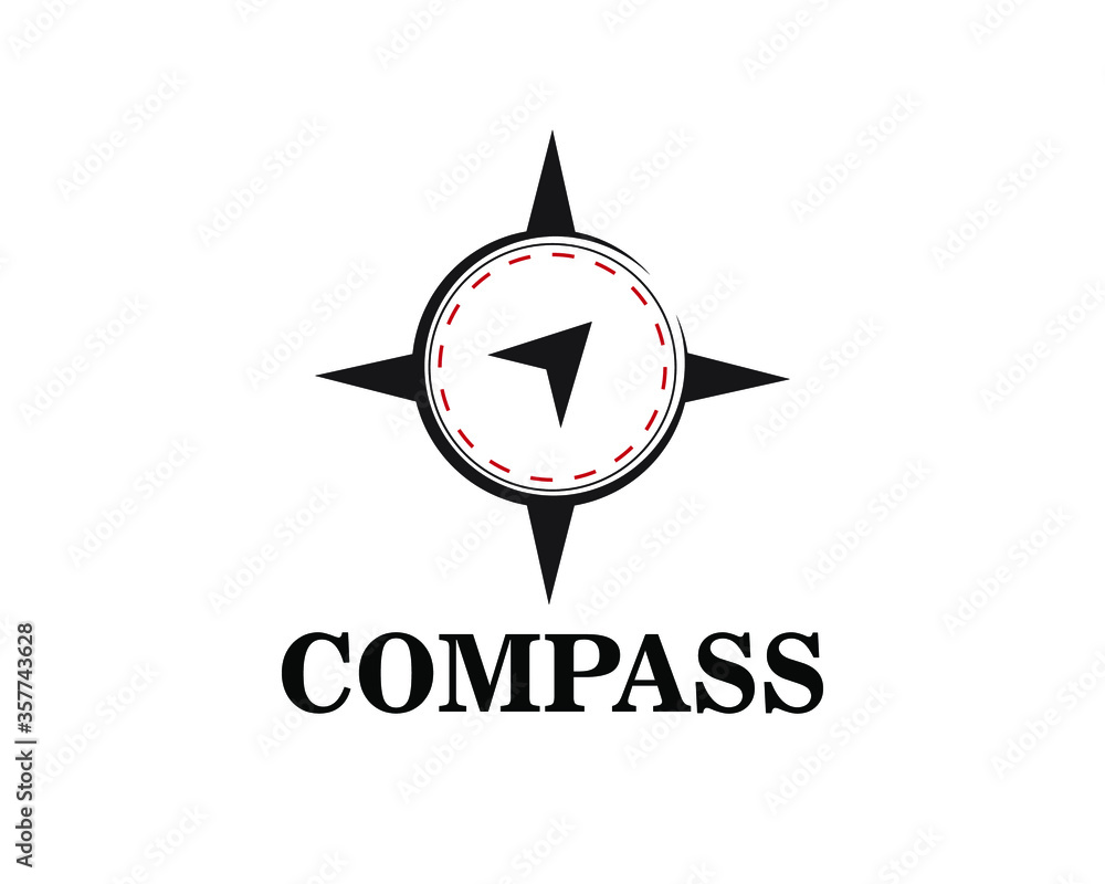 Compass Logo Design Icon template, Vector Compass Logo Design Icon template, Vector