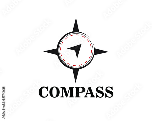 Compass Logo Design Icon template, Vector