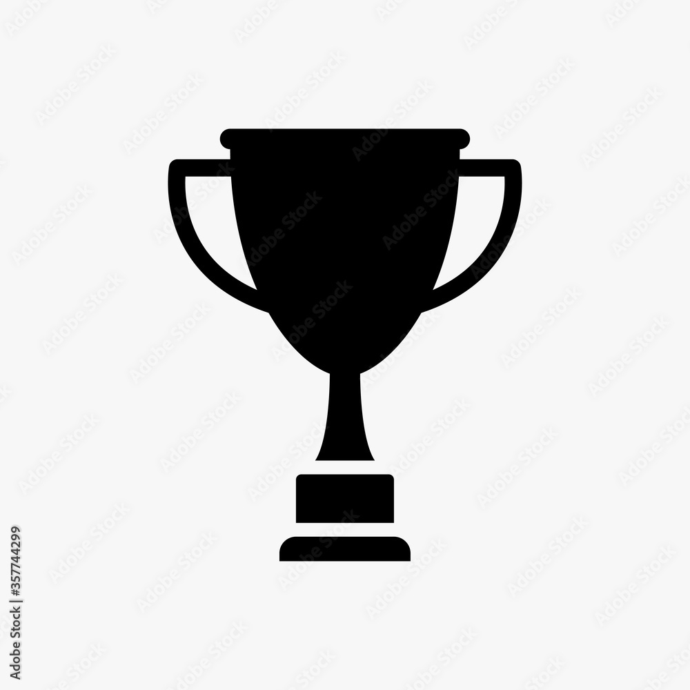 Trophy cup icon designed in a solid style Trophy cup icon designed in a solid style