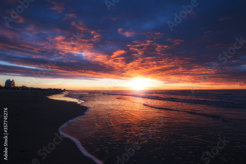 sunrise over the sea (France / La Grande Motte)