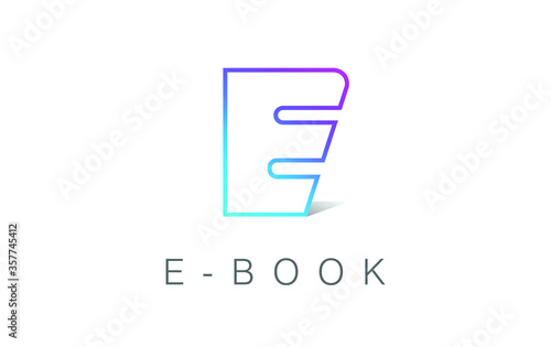 Modern E logo Design with Building icon