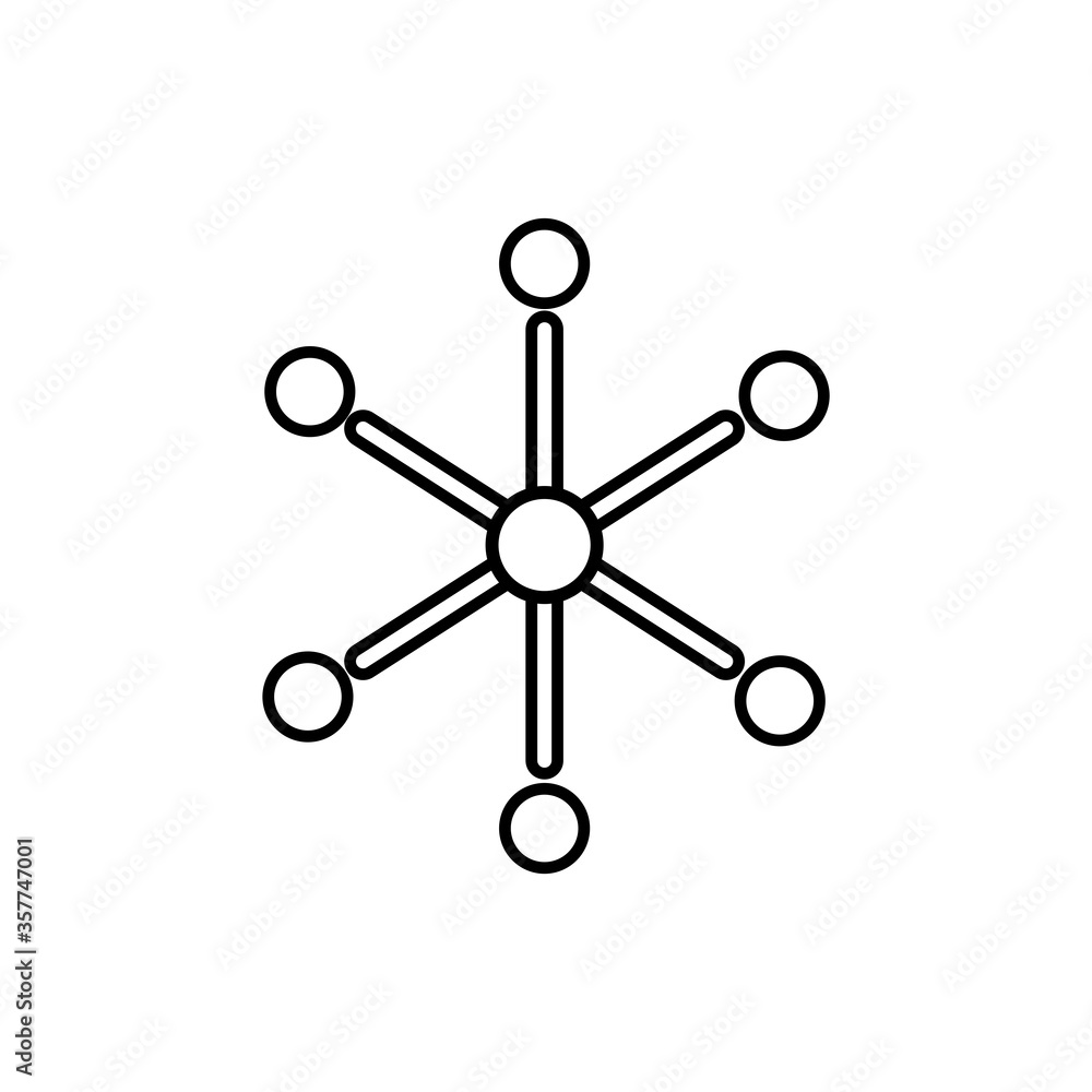 Network line icon. Design vector Network line icon. Design vector