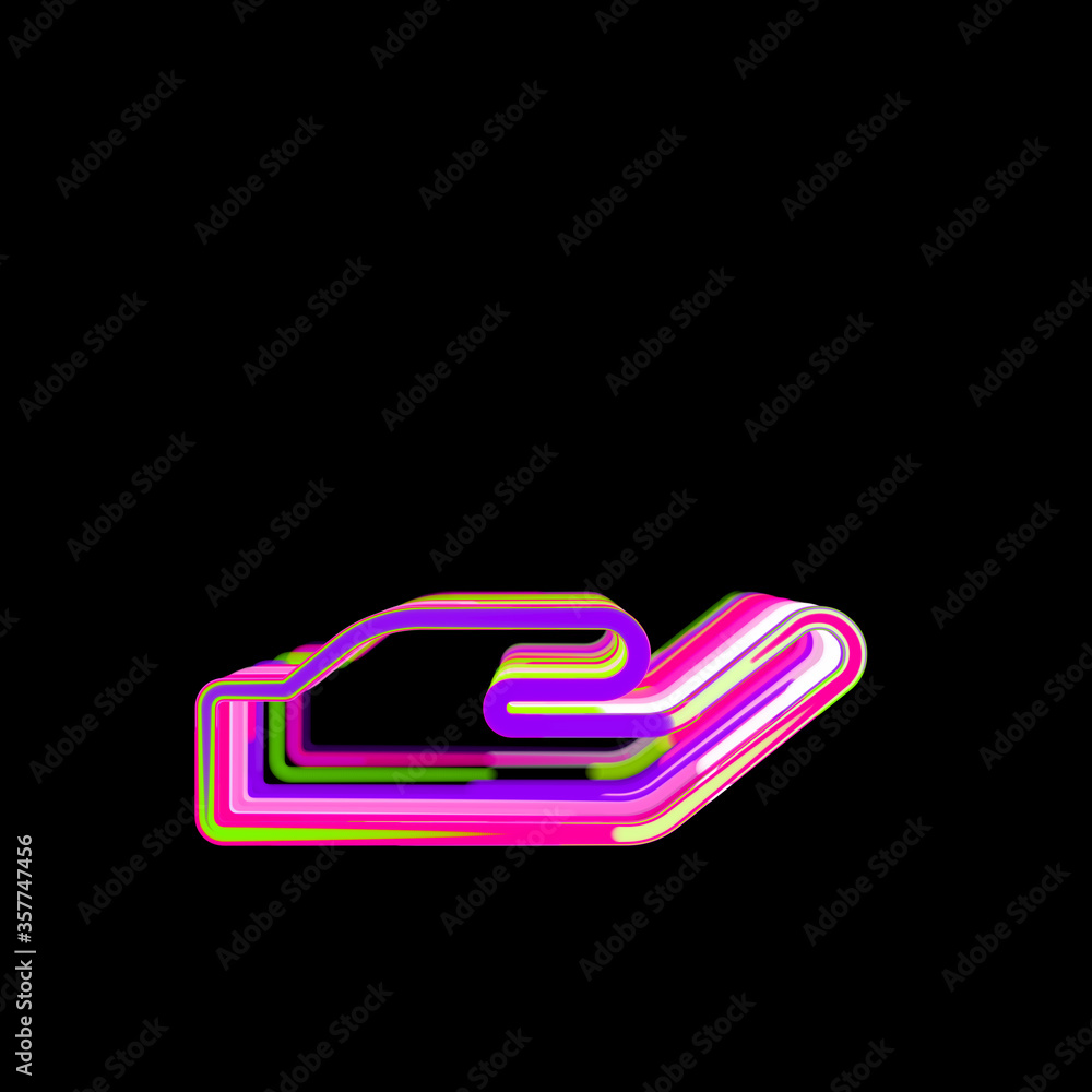 Symbol hand holding from multi-colored circles and stripes. UFO Green, Purple, Pink Symbol hand holding from multi-colored circles and stripes. UFO Green, Purple, Pink