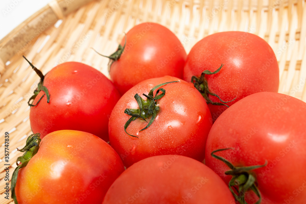 トマト 野菜 夏 緑 食べ物 赤 Stock Photo Adobe Stock