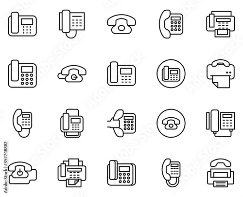Fax line icon