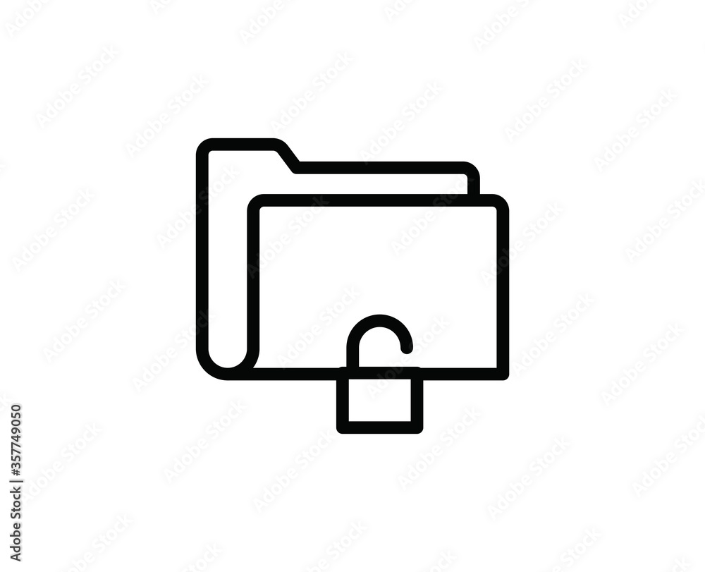 Folder line icon Folder line icon