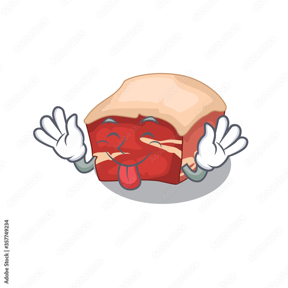 amusing pork belly cartoon picture style with tongue out face amusing pork belly cartoon picture style with tongue out face