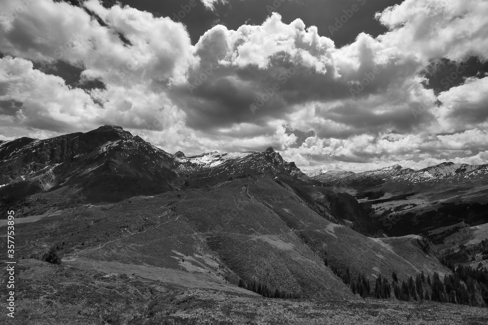 Switzerland Alps Graubuenden Mountain Scenery Piz Beverin