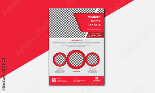Creative real estate home flyer design