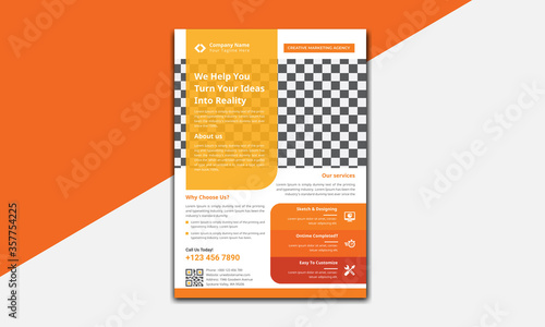 Awesome and creative business flyer