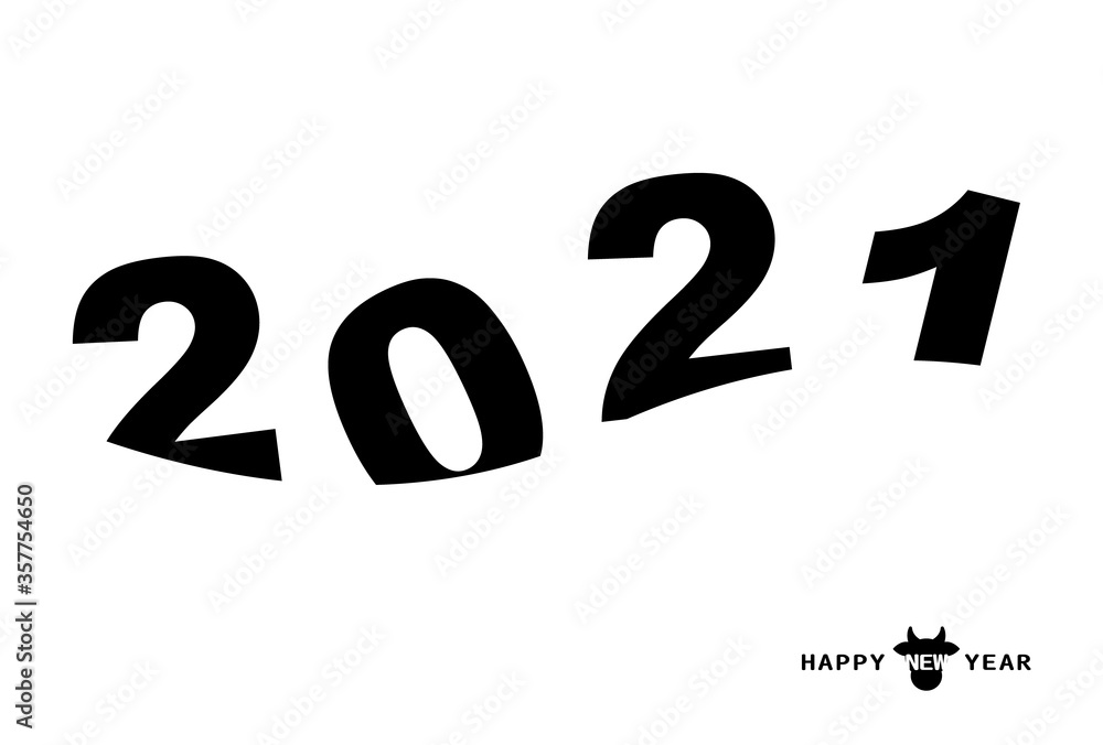 2021が浮かぶ年賀状 2021が浮かぶ年賀状