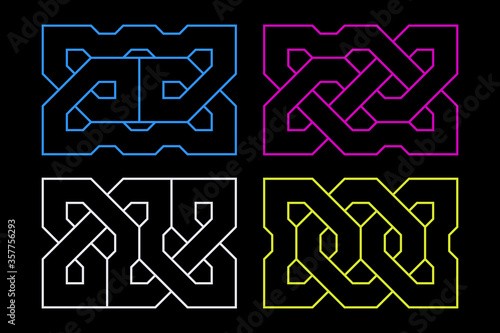 Celtic knot set. Medieval d...