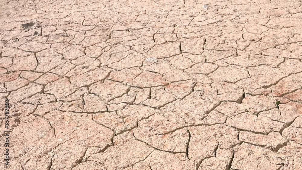 Drought on ground as soil becomes dry with no water global warming on farming and sustainability UK 4K