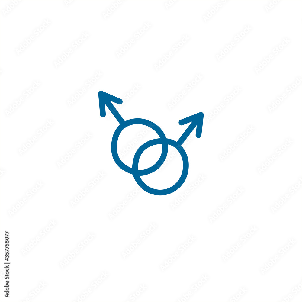 Male gender symbols hand drawn outline doodle icon. Sex and gender diversity concept. Symbol Lgbt, homosexual, gay love, marriage. Vector simple illustration isolated on white background Male gender symbols hand drawn outline doodle icon. Sex and gender diversity concept. Symbol Lgbt, homosexual, gay love, marriage. Vector simple illustration isolated on white background