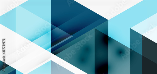 Geometric abstract background, mosaic triangle and hexagon shapes. Trendy abstract layout template for business or technology presentation, internet poster or web brochure cover, wallpaper