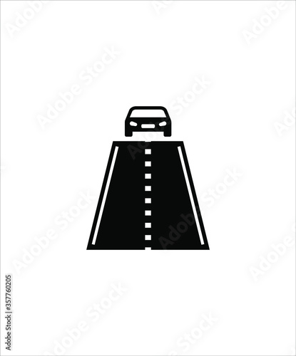 road with car icon,vector best flat icon.
